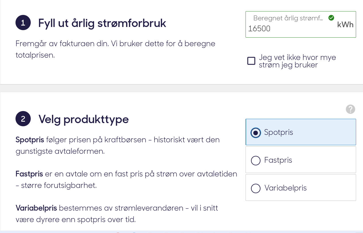 Elskling.no erfaringer: areal og produkttype