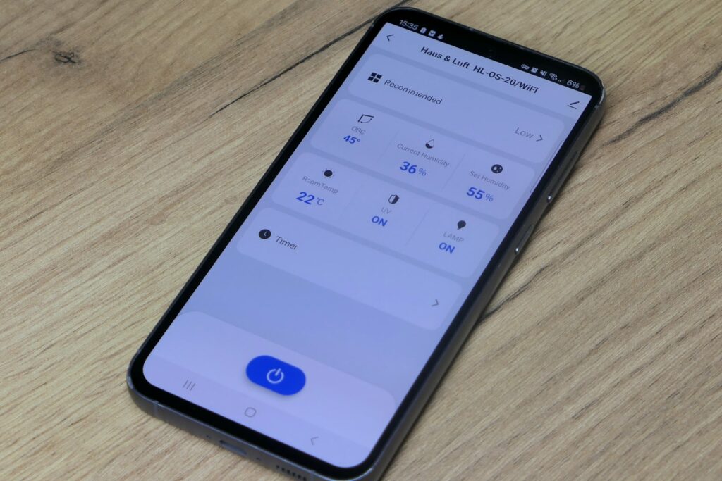 Haus & Luft V20 Luftavfukter appstyring